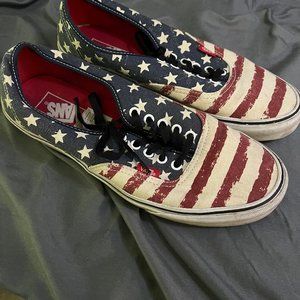American Flag Vans Authentics